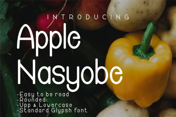 Apple Nasyobe: A Clean Sans Serif for Food Brand Identity