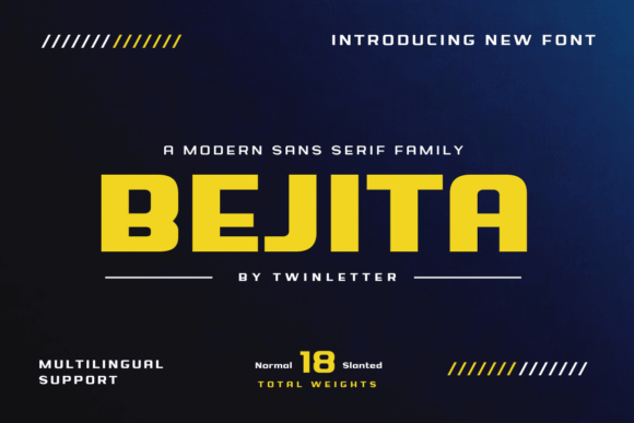 Bejita: A Modern Sans Serif Font for Polished Brand Identity