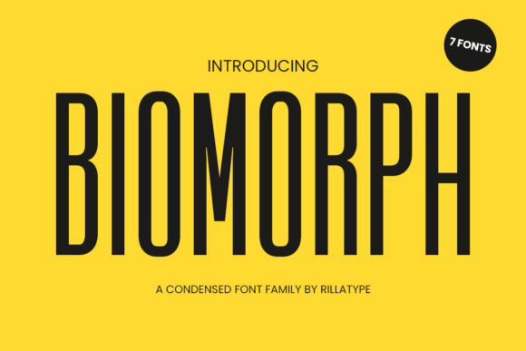 Biomorph Typeface: A Modern Sans Serif for High-Impact Campaigns