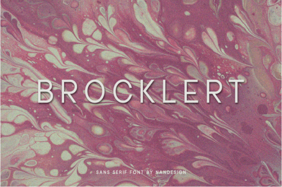 Brocklert: The Clean Sans Serif Font for Handmade Labels and Invitations