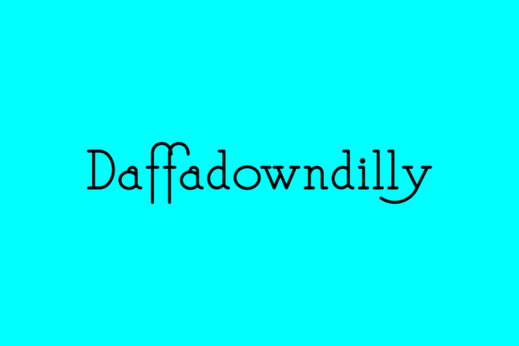 Daffadowndilly: The Delicate Typeface for Polished Brand Identity