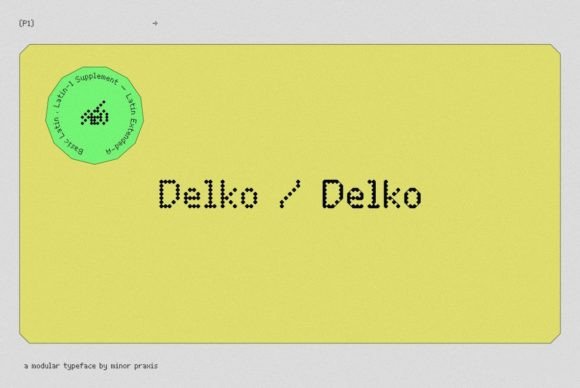 Delko Typeface Review: A Modular Display Font for Campaign Design