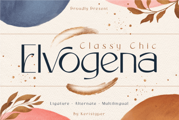 Elvogena: The Classy Chic Sans Serif Font for Handmade Brands