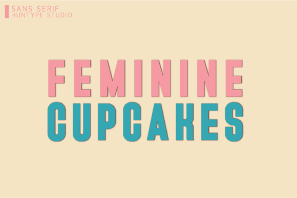 Feminine Cupcakes: The Perfect Sans Serif Typeface for Handmade Branding