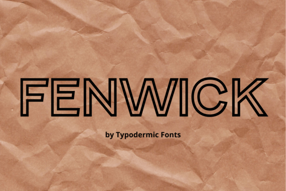 Fenwick Typeface: A Vintage Sans Serif for Modern Brand Identity