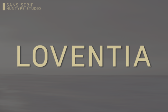 Loventia: A Modern Sans Serif for Clean Digital Branding