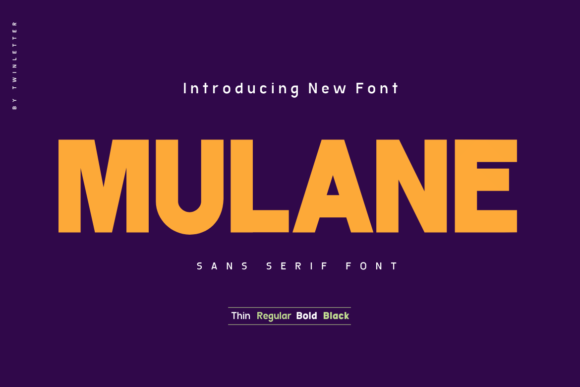 Mulane Typeface: Elevate Your Brand Identity with Clean Sans Serif Design
