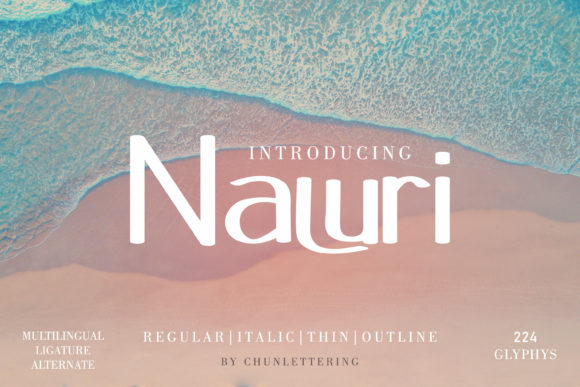 Naluri Typeface: A Clean Sans Serif for Modern Craft Brands