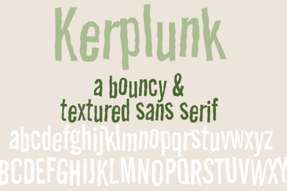 PN Kerplunk: The Rugged Sans Serif for Handmade Branding