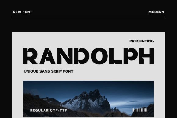 Randolph Typeface: A Unique Sans Serif for Modern Brand Identity