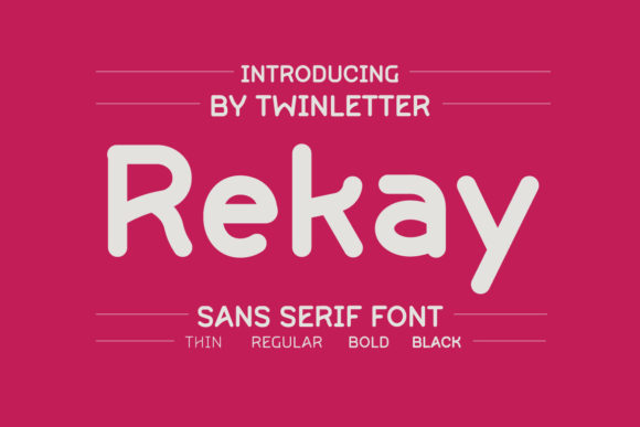 Rekay: A Modern Sans Serif for Clean Digital Interfaces