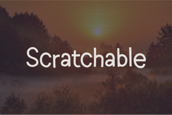 Scratchable: The Modern Sans Serif Typeface for Handmade Brands