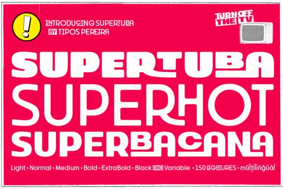 Supertuba: The Unique Sans Serif Font for Modern Craft Projects