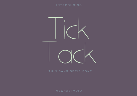 Tick Tack: The Minimalist Sans Serif Font for Scroll-Stopping Marketing