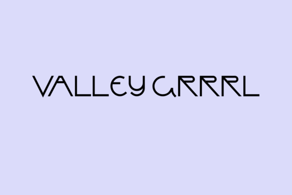 Valley Grrrl: A Lean Sans Serif for Modern Brand Identity