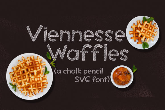 Viennese Waffles Typeface: A Playful Display Font for Editorial Design
