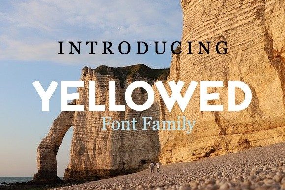 Yellowed: A Clean Sans Serif Typeface for Modern Brand Identity